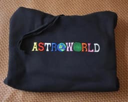 Astroworld Jack Cactu WISH YOU WERE HERE Embroidered Rainbow Letter Men Women Pullover Hoodies Fashion Hip Hop Casual Sweatshirt