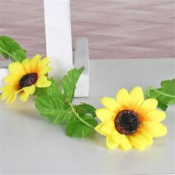 1/2/5pcs 260cm Artificial Yellow Sunflower Garland Flower Vine Wedding Floral Arch Decor Silk