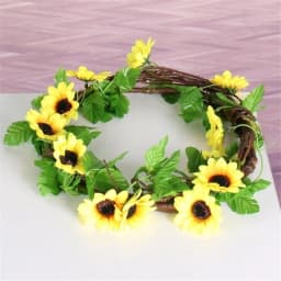 1/2/5pcs 260cm Artificial Yellow Sunflower Garland Flower Vine Wedding Floral Arch Decor Silk