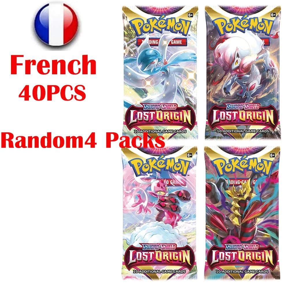 Newest Pokemon Cards French PokemonTEMPORAL FORCES LOST ORIGIN Booster Box  PERDUE Fusion Trading Card Game Collection Cards Toy