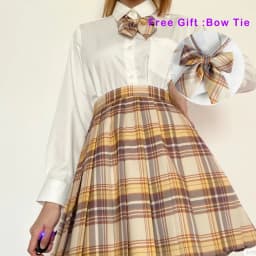 Pleated Harajuku Preppy Style Summer Women Skirt Plaid Kawaii Y2K High Waist Dance Bow Skirt Mini Cute Japanese School Uniforms