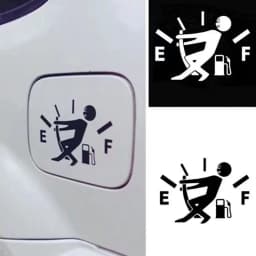Fuel Tank Cap Sticker Tearable Waterproof Funny Sticker Personalized Reflective Car Sticker 1 PC