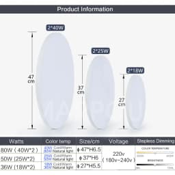 MARPOU Smart ceiling lamp led lamp for bedroom ceiling lights with Remote control Dimmable led lights for room Living room