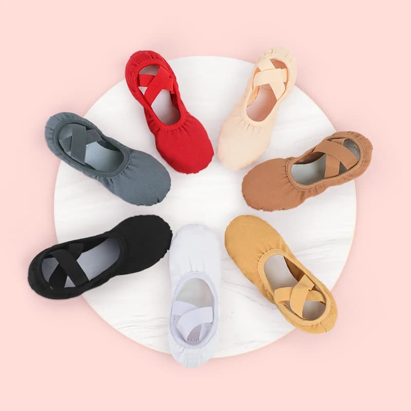 Women Ballet Shoes Girls Professional Ballet Slippers Split Sole Dance Shoes Women Dance Training Shoes