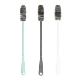 Silicone Milk Bottle Brush Cup Scrubber Glass Cleaner Long Handle Drink Bottle Clean Brush Kitchen Cleaning Tool