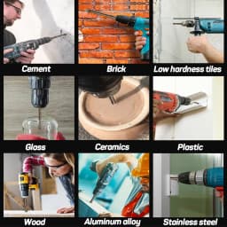 3-12mm Cross Hex Tile Drill Bits Set for Glass Ceramic Concrete Hole Opener Brick Hard Alloy Triangle Bit Woodworking Tool Kit