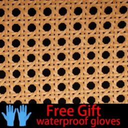 Yellow Coffee Primary Color Vinyl Cane Webbing Wicker Grid Rattan Roll Weaving Material for Chair Cabinet Furniture Decor Hot