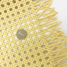 Yellow Coffee Primary Color Vinyl Cane Webbing Wicker Grid Rattan Roll Weaving Material for Chair Cabinet Furniture Decor Hot