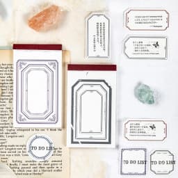 Yoofun 30sheets/book Retro Material paper Note Series Tickets Memo Paper Notes Memo Pad Diary Stationary Flakes Scrapbooking