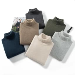 MVLYFLRT Autumn Winter New Men's Thickened High Collar 100% Cashmere Knitted Pullover Sweater Solid Color 932