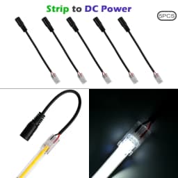 8mm 10mm 2pin COB LED Strip Connector Tape Lights L Shape LED Corner Connectors for SMD COB 5050 2835 Strip Light Fixed Clamps