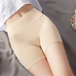 Women High Waist Panties Safety Short Pants Anti Exposure Underwear Corset Pants M L XL Black Skin White Ice Silk Traceless
