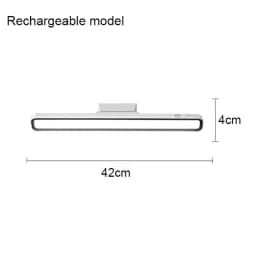 LED Desk Lamp USB Rechargeable Light Stepless Dimming Table Lamp Hanging Magnetic Bedroom Table Reading Rechargeable Night Light
