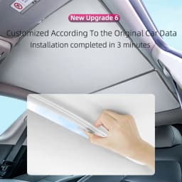 For Tesla Model 3 Y 2021-2024 New Upgrade Ice Cloth Buckle Sun Shades Glass Roof Sunshade Front Rear Sunroof Skylight