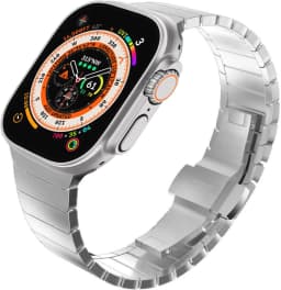Luxury Stainless Steel Strap For Apple Watch Series 10 9 46mm 45mm 41mm 42 44 40mm Link Bracelet Iwatch Ultra 2 49mm Metal Band