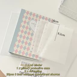 MINKYS Original Design New Color Rhombus A5 Kpop Photocard Binder Collect Book Idol Photo Card Holder Photocards Album