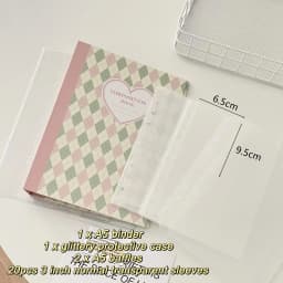 MINKYS Original Design New Color Rhombus A5 Kpop Photocard Binder Collect Book Idol Photo Card Holder Photocards Album