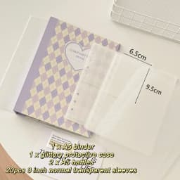 MINKYS Original Design New Color Rhombus A5 Kpop Photocard Binder Collect Book Idol Photo Card Holder Photocards Album