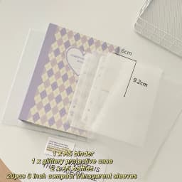 MINKYS Original Design New Color Rhombus A5 Kpop Photocard Binder Collect Book Idol Photo Card Holder Photocards Album