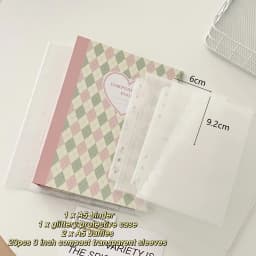 MINKYS Original Design New Color Rhombus A5 Kpop Photocard Binder Collect Book Idol Photo Card Holder Photocards Album