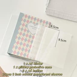 MINKYS Original Design New Color Rhombus A5 Kpop Photocard Binder Collect Book Idol Photo Card Holder Photocards Album