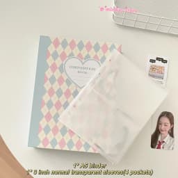 MINKYS Original Design New Color Rhombus A5 Kpop Photocard Binder Collect Book Idol Photo Card Holder Photocards Album
