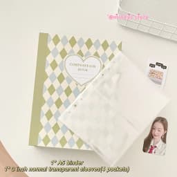 MINKYS Original Design New Color Rhombus A5 Kpop Photocard Binder Collect Book Idol Photo Card Holder Photocards Album