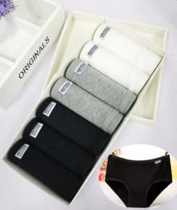 7Pcs/Lot Plus Size Underwear Women's Panties Cotton Girl Briefs Sexy Lingeries Shorts Underpant Solid Panty Female Intimates 4XL