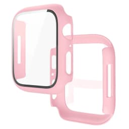 Tempered Glass+Cover For Apple Watch 9 8 7 45mm 41mm PC Bumper Screen Protector Case iWatch Series 7 6 5 4 SE2 44mm 40mm 42mm 38