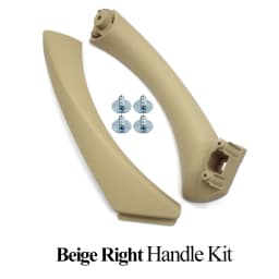 Black Beige Car Interior Left Right Door Inner Handle Panel Pull Trim Cover For BMW 3 Series E90 E91 E92 316 318 320 325 328i