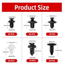 100pcs Auto Fastener Clip Kit Fender Rivet Clips Car Body Push Retainer Pin Rivet Bumper Door Trim Panel Retainer Car Clips