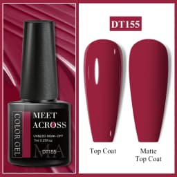 MEET ACROSS 7ml 140 Colors Nail Gel Polish Colorful Laser Glitter Sequins Gel Soak Off UV LED Gel Nail Art DIY Design Varnishes