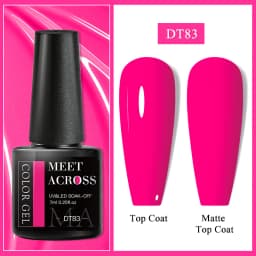 MEET ACROSS 7ml 140 Colors Nail Gel Polish Colorful Laser Glitter Sequins Gel Soak Off UV LED Gel Nail Art DIY Design Varnishes