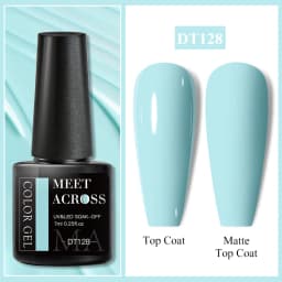 MEET ACROSS 7ml 140 Colors Nail Gel Polish Colorful Laser Glitter Sequins Gel Soak Off UV LED Gel Nail Art DIY Design Varnishes