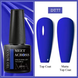 MEET ACROSS 7ml 140 Colors Nail Gel Polish Colorful Laser Glitter Sequins Gel Soak Off UV LED Gel Nail Art DIY Design Varnishes