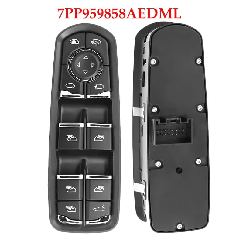 7PP959858AEDML 7PP959858RDML 7PP959858MDML Front Left Power Window Switch Button For Porsche Cayenne Macan Panamera 2011-2017