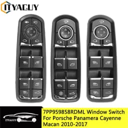 7PP959858AEDML 7PP959858RDML 7PP959858MDML Front Left Power Window Switch Button For Porsche Cayenne Macan Panamera 2011-2017