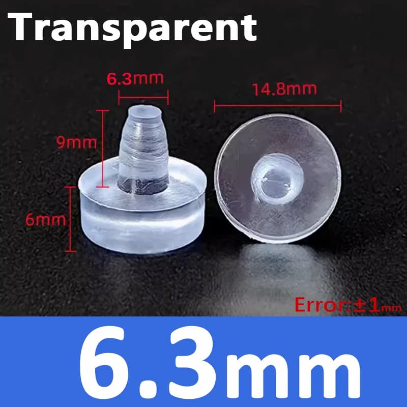 Soft Transparent silicon rubber Embedded Furniture Table Chair Leg Feet Bottom Glide Slide Pad Floor Protector Shockproof