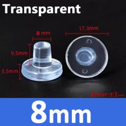 Soft Transparent silicon rubber Embedded Furniture Table Chair Leg Feet Bottom Glide Slide Pad Floor Protector Shockproof