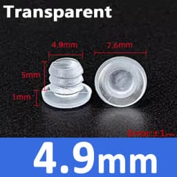 Soft Transparent silicon rubber Embedded Furniture Table Chair Leg Feet Bottom Glide Slide Pad Floor Protector Shockproof