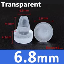 Soft Transparent silicon rubber Embedded Furniture Table Chair Leg Feet Bottom Glide Slide Pad Floor Protector Shockproof