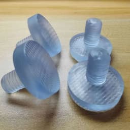 Soft Transparent silicon rubber Embedded Furniture Table Chair Leg Feet Bottom Glide Slide Pad Floor Protector Shockproof