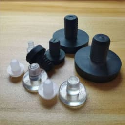 Soft Transparent silicon rubber Embedded Furniture Table Chair Leg Feet Bottom Glide Slide Pad Floor Protector Shockproof