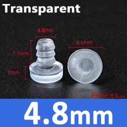 Soft Transparent silicon rubber Embedded Furniture Table Chair Leg Feet Bottom Glide Slide Pad Floor Protector Shockproof