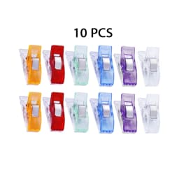 20/10 PCS Garment Clips Multipurpose Sewing Clips Colorful Clothing Pin Positioning Patchwork Knitting Safety Clamps Sewing Tool