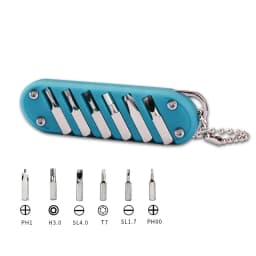 Multifunctional Outdoor Portable Folding Knife Key Knife Screw Combination Tool Portable Pocket Keychain Knife Stainless Steel