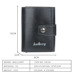 2023 Rfid Men Card Wallets Hasp Small Card Wallets PU Leather Slim Mini Men's Wallet High Qaulity Short Male Purses