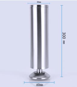 Adjustable Stainless Steel 6-30cm Furniture Legs Cabinet Table Sofa Bed Feet Furniture Legs Feet