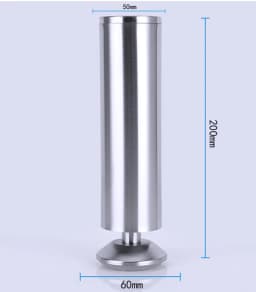 Adjustable Stainless Steel 6-30cm Furniture Legs Cabinet Table Sofa Bed Feet Furniture Legs Feet
