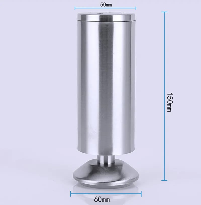 Adjustable Stainless Steel 6-30cm Furniture Legs Cabinet Table Sofa Bed Feet Furniture Legs Feet
